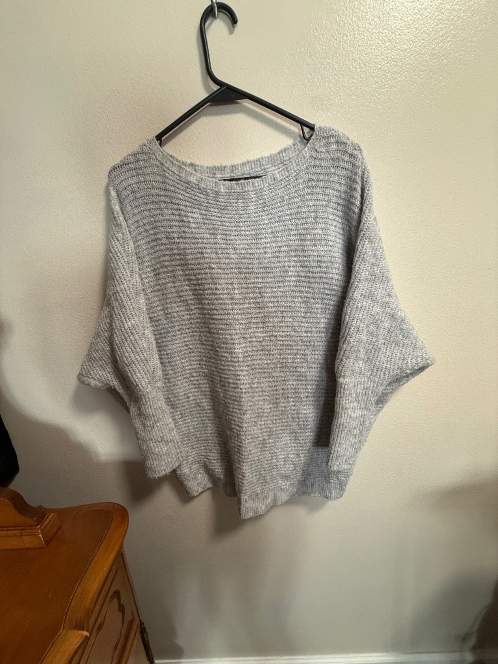 SHEIN women’s M off the shoulder gray sweater